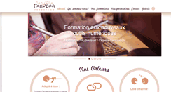 Desktop Screenshot of canopea-formation.com